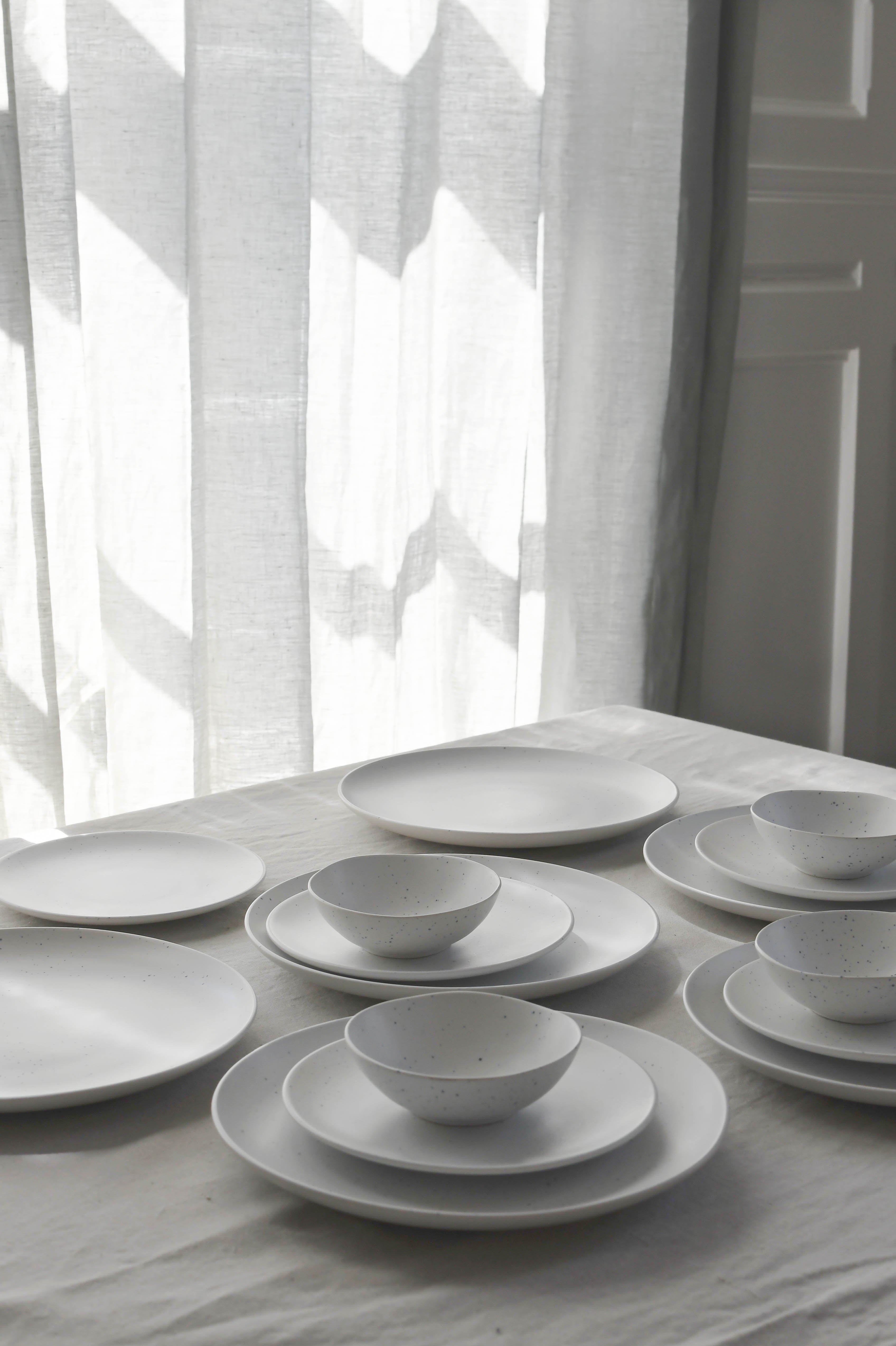 Splash frokosttallerken, hvid - Ø21cm.